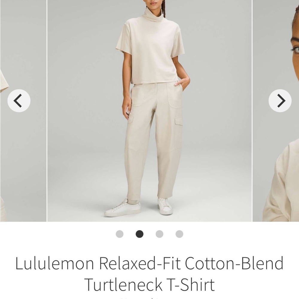 Lululemon Relaxed-Fit Cotton-Blend
Turtleneck T-Shirt